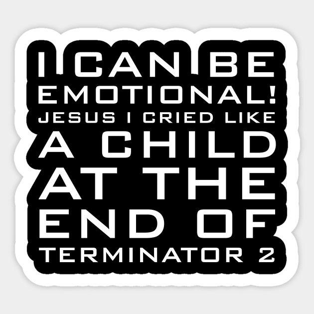 Emotional Terminator Sticker by Nicodemusss